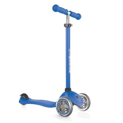 Globber Primo Navy Blue 3-Wheel Kids Kick Scooter with Adjustable Height and Comfortable Grips for Boys and Girls