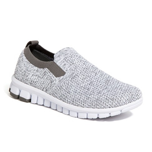 Deer Stags Kids' Eddy Jr. Nosox Slip-on Fashion Sneaker - White/grey ...