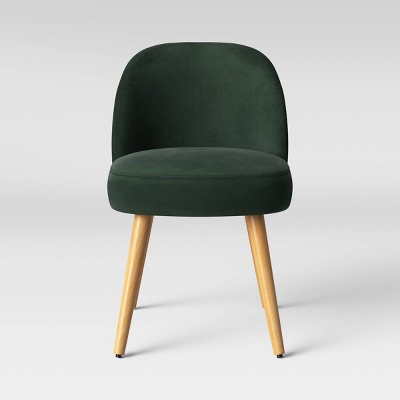 target green velvet chair