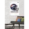 Trends International NFL Denver Broncos - Drip Helmet 20 Framed Wall Poster Prints - 2 of 4