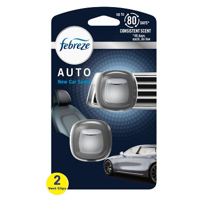 Febreze AUTO Air Freshener Vent Clip Berry Scent, .07 oz. Car Vent Clip, Pack of 2