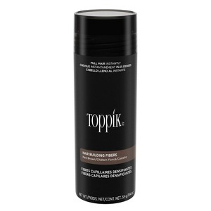 Toppik Hair Building Fibers, Fill In Fine or Thinning Hair Instantly Thicker, Fuller Looking Hair Medium Brown 1.94 oz - 1 of 4