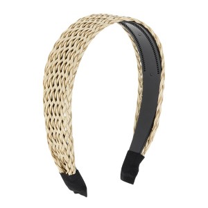 Unique Bargains Women's Retro Braided Headband 6.1"x4.72" 1 Pc - 1 of 4