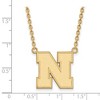 Black Bow Jewelry 10k Yellow Gold Nebraska Cornhuskers NCAA Necklace 18 Inch - 2 of 4