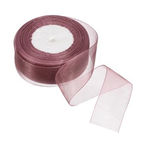 Unique Bargains Soft DIY Crafts Wedding Gift Wrapping Sheer Organza Ribbon - 1 of 4