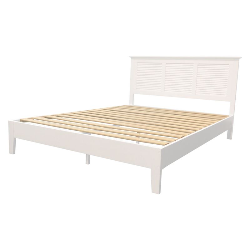 Emerie Queen Platform Bed White - Buylateral, 1 of 5