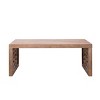 47.2" Rectangular Rustic Wooden Coffee Table with Ornate Carved Side Panels & Handcrafted Look for Living Room-Baofuwish - 3 of 4