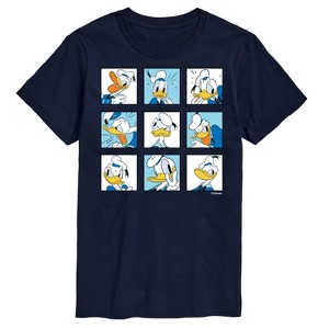 Men's - Disney - Donald Grid Short Sleeve Graphic T-Shirt - 1 of 4