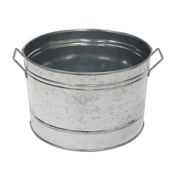 Achla Designs Rustic Tub with Two Side Handles Steel