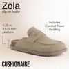 CUSHIONAIRE Zola Women’s Penny Clog Mule – Suede Slip-On with Memory Foam, Cork Footbed & Flexible Outsole - 3 of 4