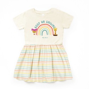 The Juniper Shop Mini Smiley Keep On Smiling Rainbow Infant Dress - 1 of 4