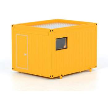 Ballast Trailer 10Ft Container Yellow "WSI Premium Line" 1/50 Diecast Model by WSI Models