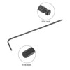 Unique Bargains Heat-treated Chrome Vanadium Alloy Steel Long Arm Hex Key Wrench - 3 of 4