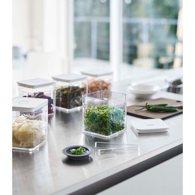 Black Plastic Freezer Safe Meal Prep Jar with Tongs