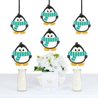 Big Dot of Happiness Holly Jolly Penguin - Penguin Decorations DIY Holiday and Christmas Party Essentials - Set of 20