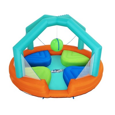 Bestway H2OGO! 53384E Dodge and Drench 14.75 x 14.75 x 8.75 Foot Kids Inflatable Large Outdoor Play Bounce House Game and Water Park Toy