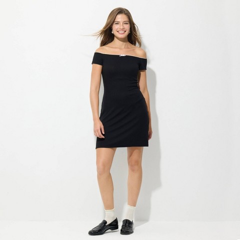 Женские платья Wild Fable Women's Short Sleeve Mini Dress - Wild Fable™ Black S
