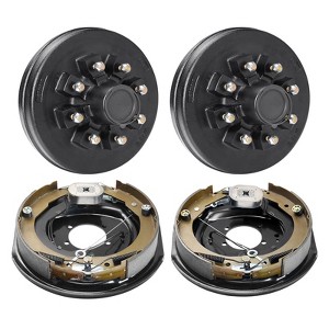 VEVOR Trailer Hub Drum Kits 8 on 6.5" B.C. with 12" x 2" Electric Brakes, Self-Adjusting Trailer Brake Assembly for 7000 lbs Axle, 5-Hole Mounting - 1 of 4