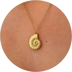 Gold Symbol Necklace for Women, 14K Gold Plated Infinity Star Evil Eye & Cross - 1 of 4