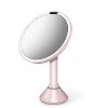 sensor mirror with touch-control brightness and dual light setting, pink stainless steel - 3 of 4