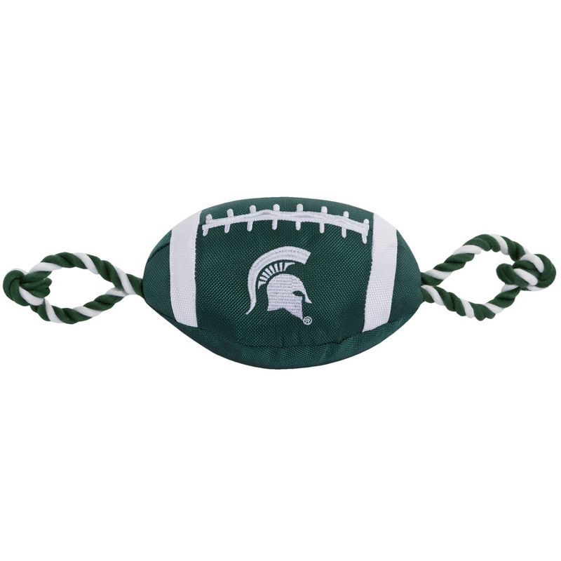 NCAA Michigan State Spartans Nylon Football Dog Toy, 1 of 5