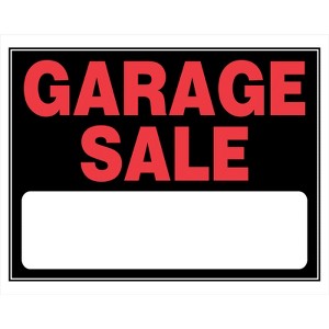 Hillman English Black Garage Sale Sign 15 in. H X 19 in. W - Case of 6 - 1 of 1