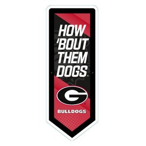 Evergreen Ultra-Thin Glazelight LED Wall Decor, Pennant, University of Georgia- 9 x 23 Inches Made In USA - 1 of 4