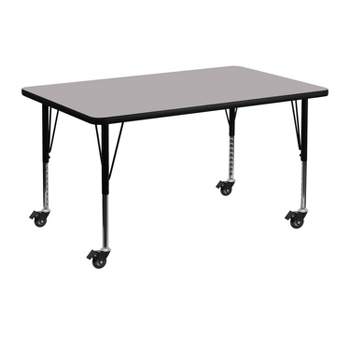 Emma and Oliver Mobile 30x48 Rectangle Laminate Preschool Activity Table