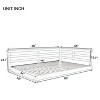 Grungis Full Size Patio Swing Bed with Hemp Ropes,Acacia Wood Outdoor Swing for Backyard,Garden - 3 of 4