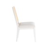 Meridian Furniture,Butterfly Cream Linen Textured Fabric Dining Chair, Set of 2 - 4 of 4