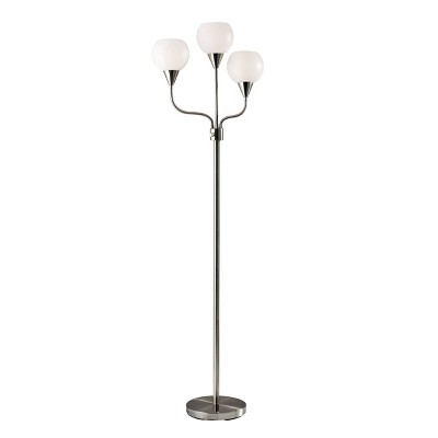 Photo 1 of 65.5 Phillip 3-Arm Floor Lamp Steel - Adesso