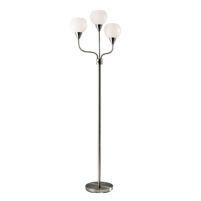 65.5" Phillip 3-Arm Floor Lamp Steel - Adesso