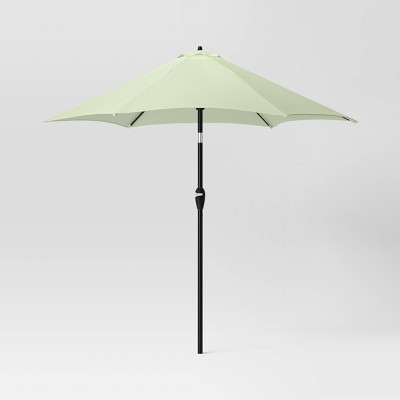 9' Round Outdoor Patio Market Umbrella with Black Pole - Threshold™