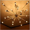 Runesay G14(G45) Half Chrome Light Dimmable 4W(40W Equivalent) E12 LED Candelabra Bulbs, Warm White Filament Vintage Bulb W/ Golden Mirror, Pack of 4 - 3 of 4