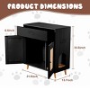 EROMMY Cat Litter Box Enclosure With Drawer, Hidden Litter Box Cabinet With Slot Row, Ventilation For Living Room, Bedroom, wood - 4 of 4