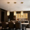 VYNXARIA 4 - Inch Golden Modern Crystal Prism Ceiling Lights, 3 - Pack Adjustable Hanging Pendant Lamps - 4 of 4