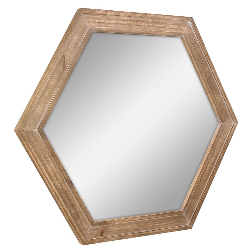 Wooden Hexagon Decorative Wall Mirror - Stonebriar Collection, 2 of 8