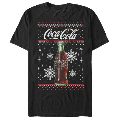 Men's Coca Cola Merry Christmas T-shirt - Red - Large : Target