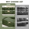 116.9" Corduroy Cloud L-Shaped Modular Sectional Sofa with Thick Cushions & Wide Armrests - 4 of 4