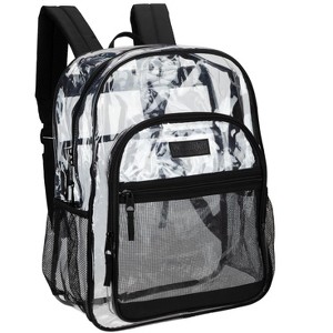 Wrangler Dome Clear Backpack, Water-Resistant Durable Clear Bags,  See Thru Bag for Casual Use, Stadiums, Concerts, School - 1 of 4