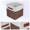 REGALWOVEN Fabric Collapsible Lightweight Open Storage Bins 11 x 11 x 11 Inch 3 Packs - 2 of 4