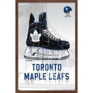 Trends International NHL Toronto Maple Leafs - Drip Skate 20 Framed Wall Poster Prints - 1 of 4