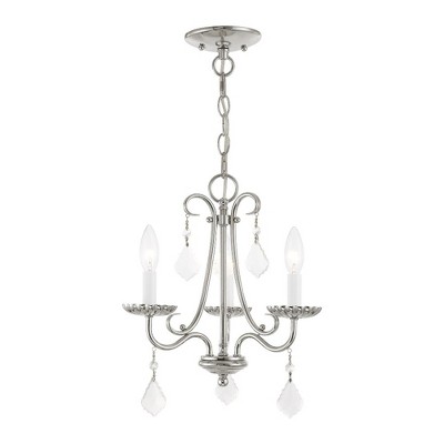 Livex Lighting Daphne 3 - Light Chandelier in  Polished Chrome