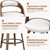 Gikpal Bar Stools, 26" Counter Height Barstools with Bentwood Legs, Swivel Counter Stools with Back, Modern Faux Leather Upholstered Bar Chairs - 4 of 4