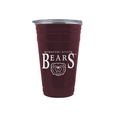 NCAA Missouri State Bears Tailgater Tumbler - 22oz: Stainless Steel, Acrylic Lid