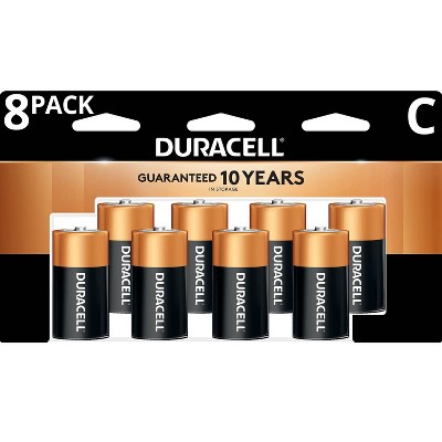 Duracell Coppertop C Batteries - 8 Pack Alkaline Battery