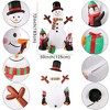 Itopfox 6ft Christmas Inflatable Snowman with Penguins Rotating LED Lights 1 Piece Outdoor Yard Indoor Holiday Decoration with Stakes and Tethers - 2 of 4