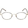 Flex Plus by Vivid FP-82 Designer Reading Eye Glasses in Tortoise Havana Brown Gold 50mm +3.00 | Unisex | Oval Shape | Medium Fit - 2 of 4