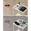 VASAGLE End Table ,  Small Side Tables, Nightstand with Outlets and USB Ports, Bedside Table with Storage Shelf - 4 of 4