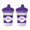 BabyFanatic Toddler Sippy Cup 9 oz NCAA TCU Horned Frogs 2 Pack BPA-Free Shatterproof - 2 of 3